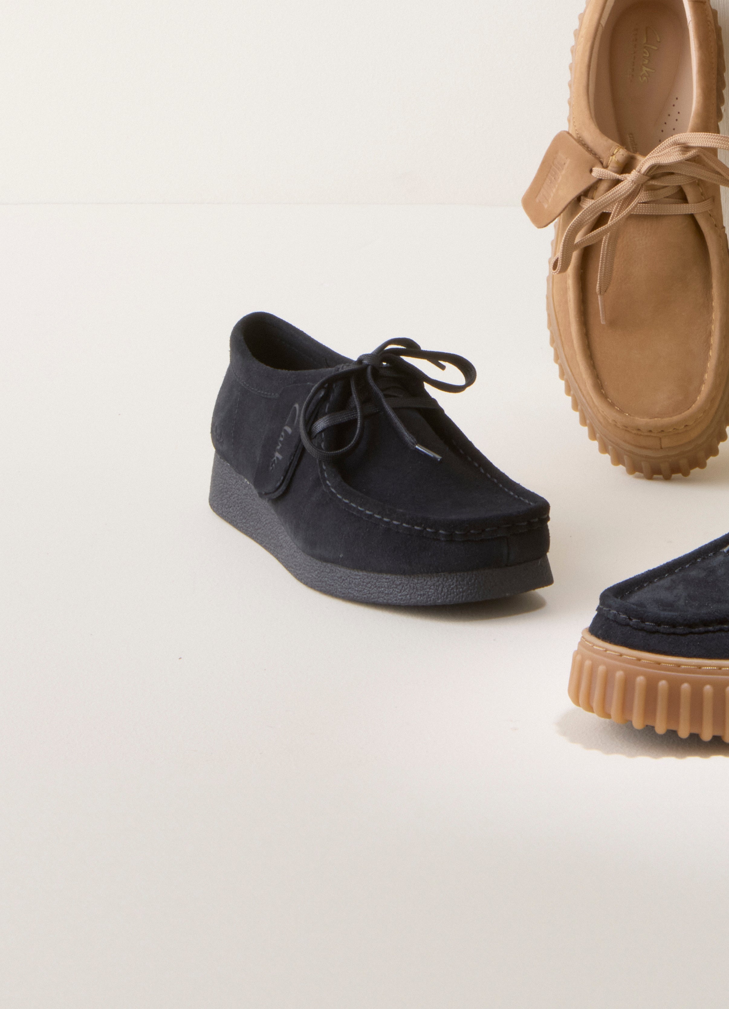 Wallabee Evosh ruskind sko - Black Sde